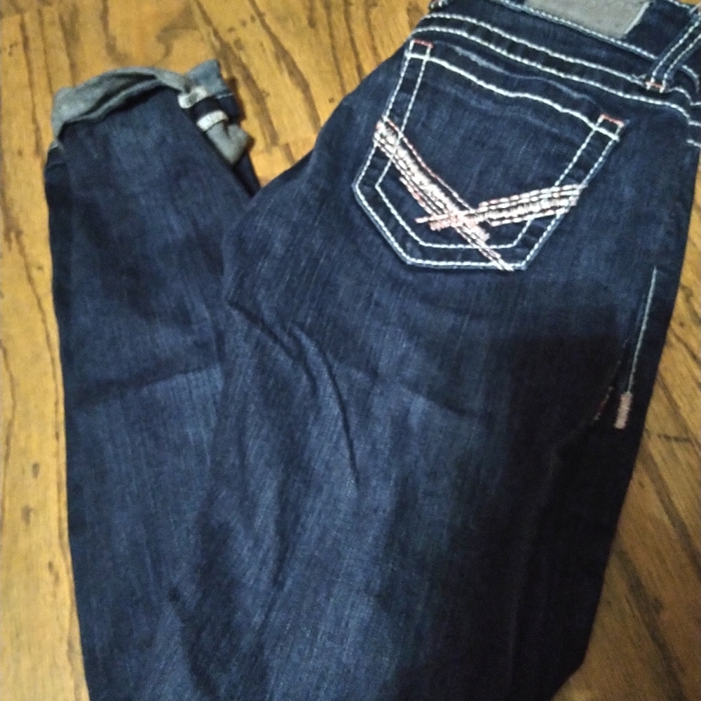 Bke low rise straight leg stretch sz 25